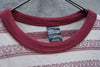 NUMBER (N)INE Red x Beige Crewneck Cotton Border T shirt - OKURA