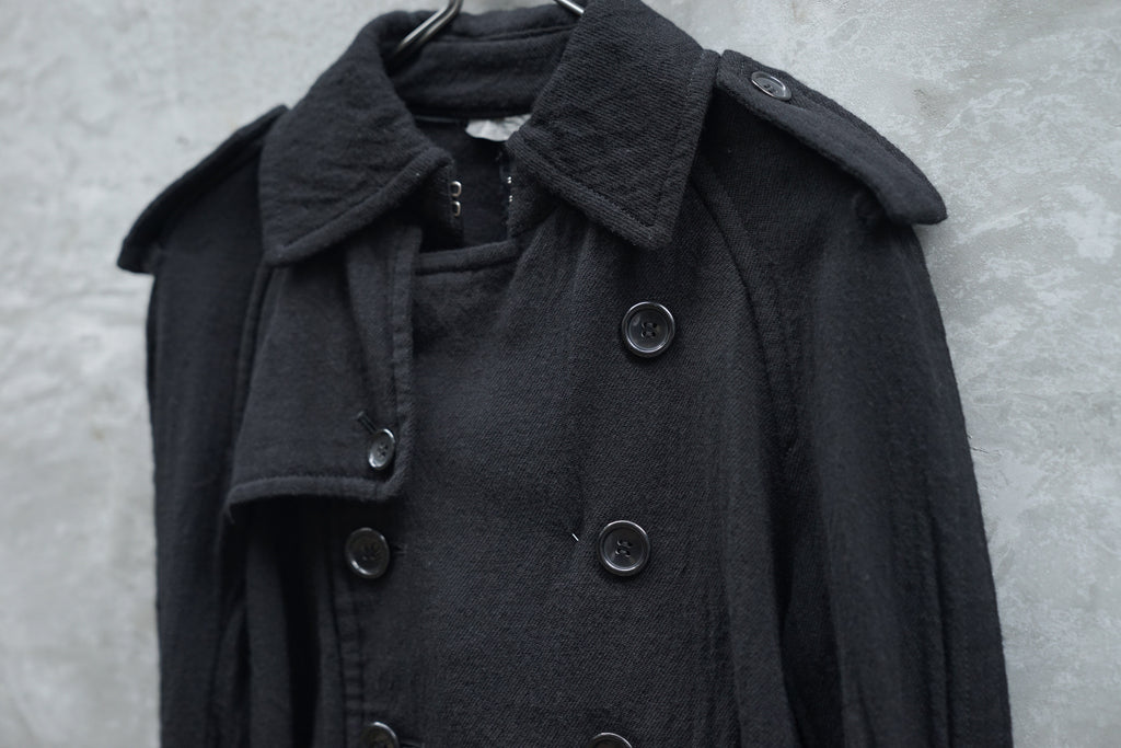 Tao Comme Des Garcons Wool Short Trench Jacket AD2007 - OKURA