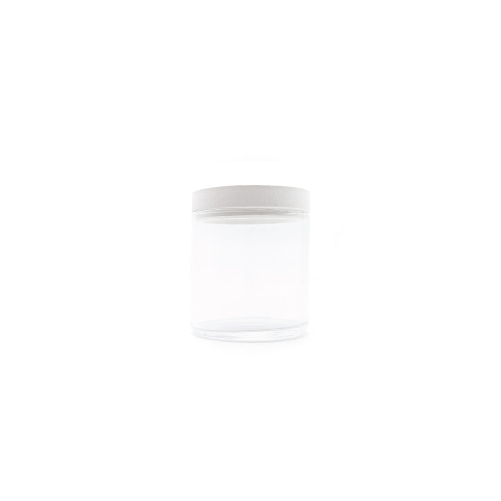 Soil Food Container Glass White - OKURA
