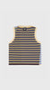 Yanyan Knits Romy Lace Up Tank Sky Multi - OKURA