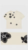 Yanyan Knits Floral Classic Fit Tee (Yanniversary Limited Edition) Raw Cotton/ Black Floral - OKURA