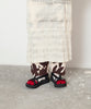 Tricote Lace Pattern Tabi Socks Red - OKURA