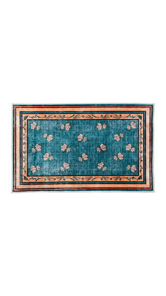 Detail Inc. Washable Rug "Hibiacua Syriacus" Green - OKURA