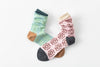 Tricote Crochet Patterned Panpy Socks Mint - OKURA