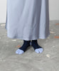 Tricote Lace Pattern Tabi Socks Navy - OKURA