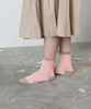 Tricote Bumpy Frilled Rim Dot Pattern Socks Pink - OKURA