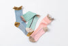 Tricote Bumpy Frilled Rim Dot Pattern Socks Pink - OKURA