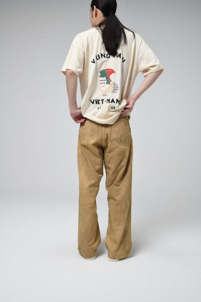 Bowwow Usmc P-41 Hbt Trousers Aged Olive Yellow - OKURA