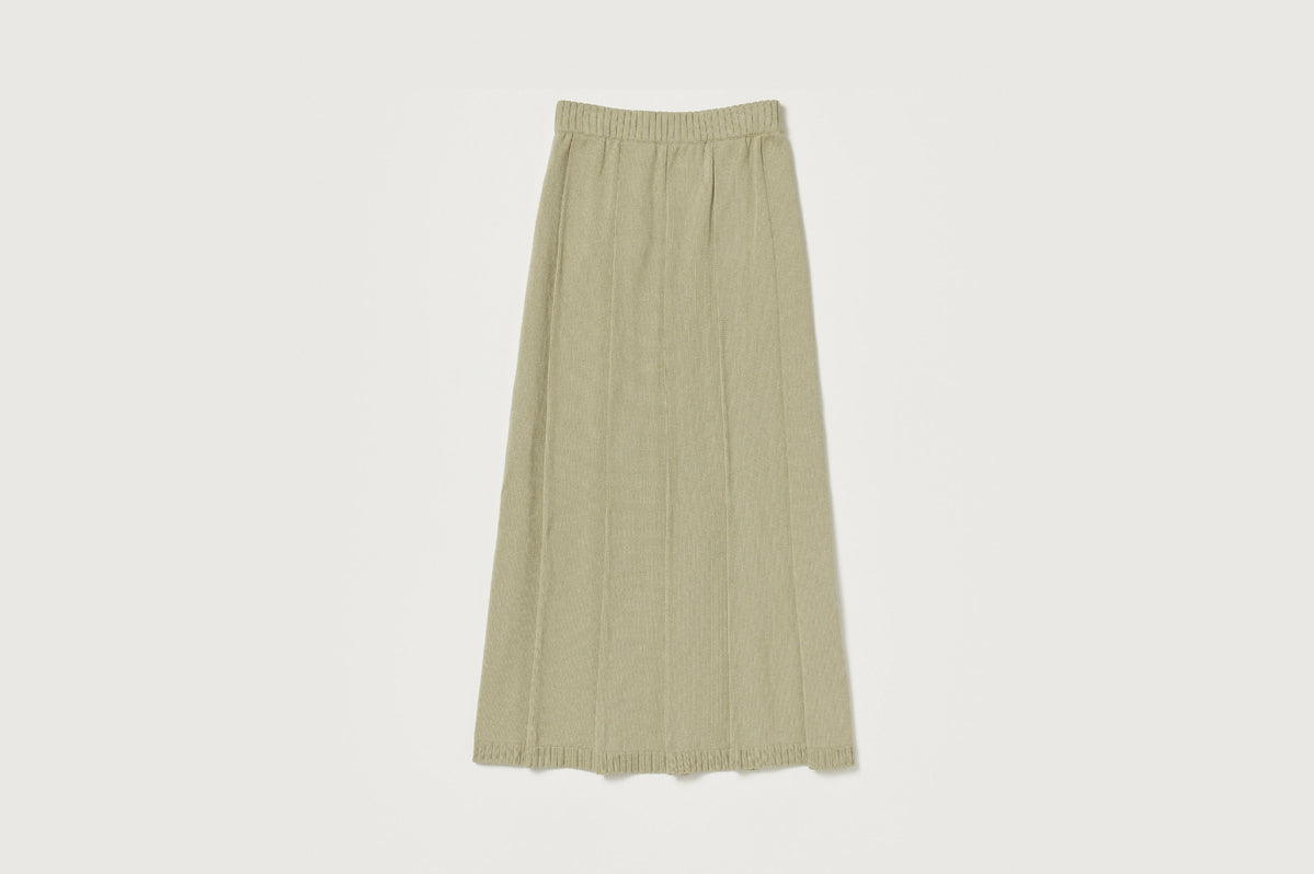 新品未使用AURALEE DRYCOTTON KNIT PLEATEDSKIRT Auralee dry cotton knit pleated skirt