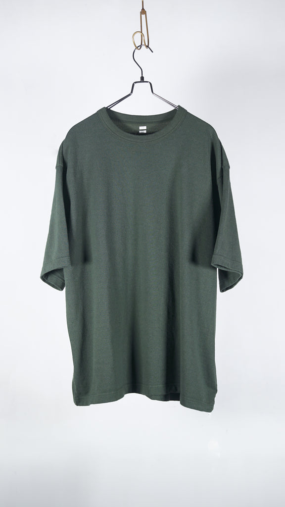 Blurhms Co/Silk Nep Tee S/S Khaki - OKURA