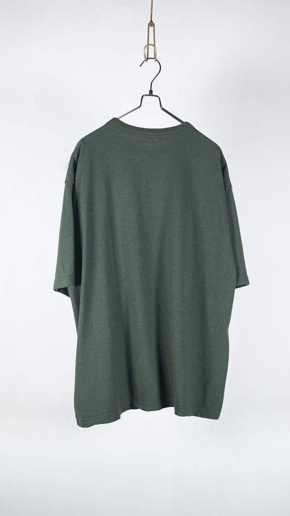 Blurhms Co/Silk Nep Tee S/S Khaki - OKURA