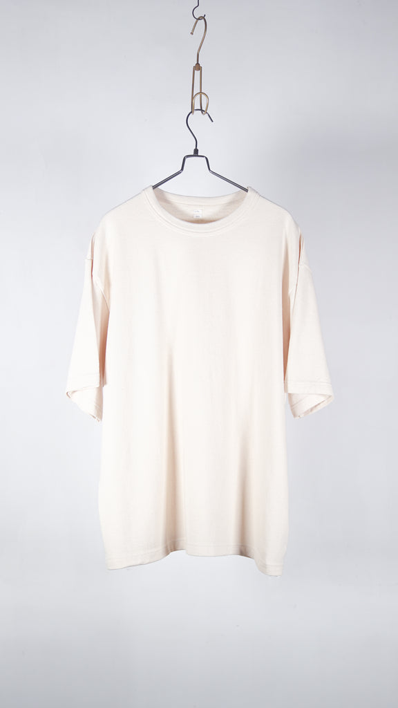 Blurhms Co/Silk Nep Tee S/S Ivory - OKURA