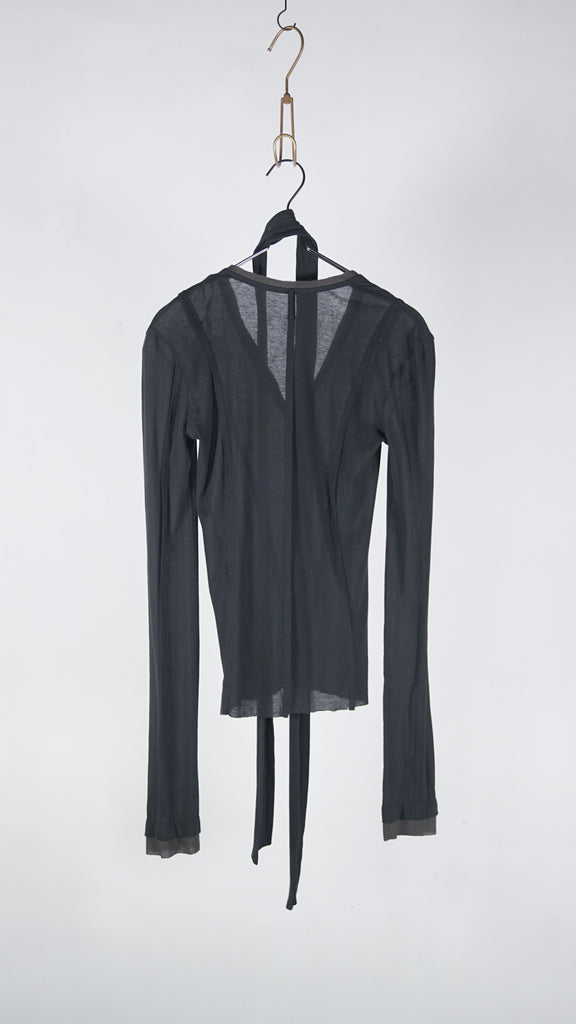 Prank Project Outseam Jersey Cardigan Black - OKURA