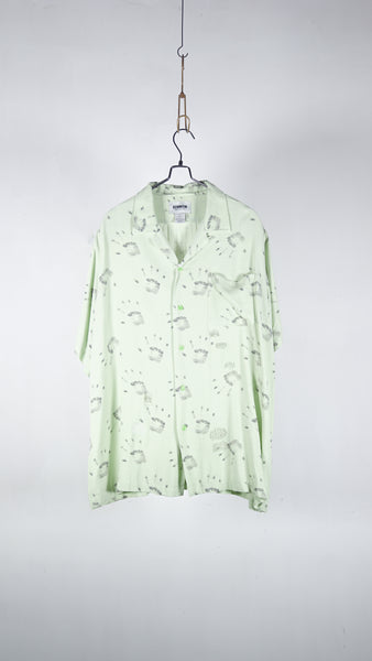 Bowwow Handprint Ss Shirt Aged L.Green - OKURA