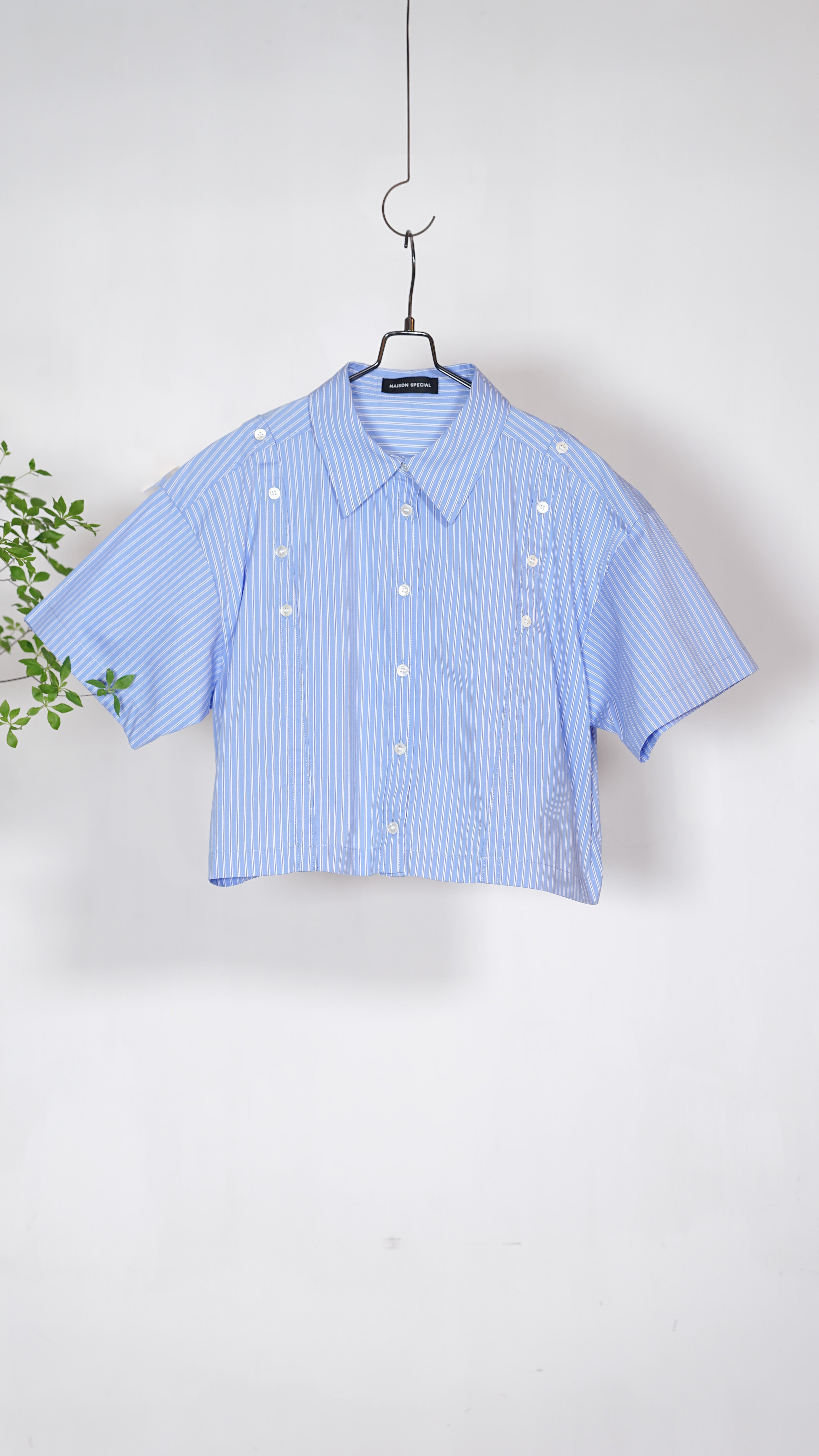 トップス Maison Special Button Slit Short Shirt Button Slit Short Shirt