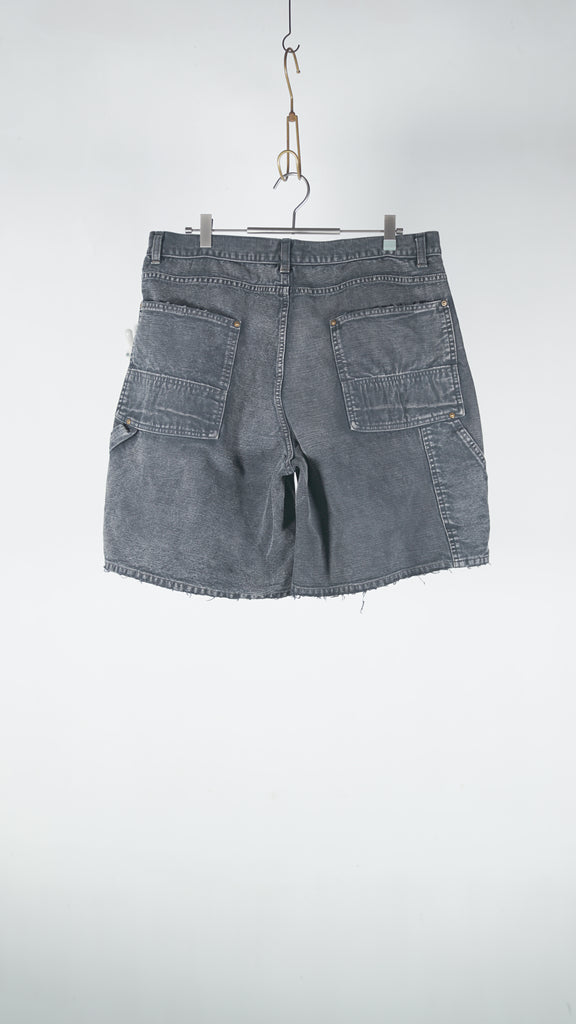 Bowwow Double Knee Duck Shorts Aged Black - OKURA
