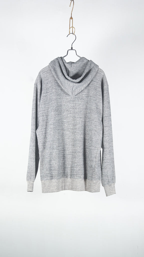 Seven By Seven Full Zip Thermal Hoodie _Mixed Unstained Yarn_ Gray - OKURA