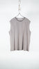 Seven By Seven Wrap Around Sleeveless Thermal Tee -Product Dyed- Greige - OKURA