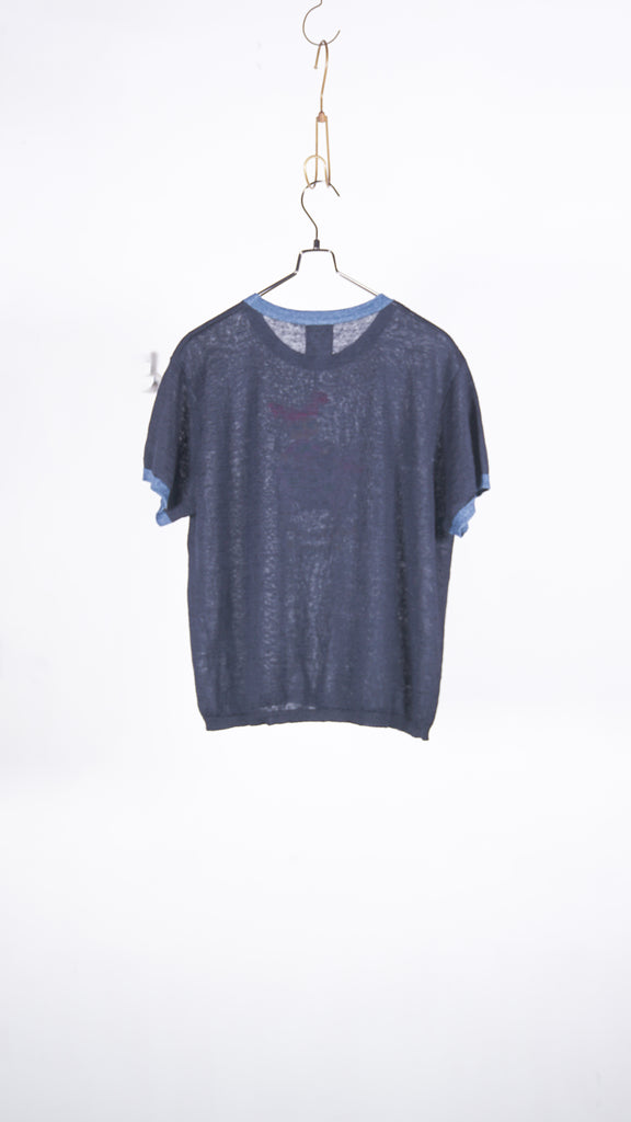 Yanyan Knits Campus Wawa Tee (Solid) (Reg Fit) Ink - OKURA