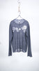 Yanyan Knits Mabo Slouchy Flower Ls Pullover Washed Black - OKURA