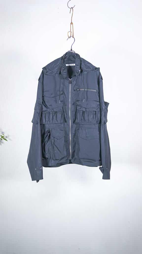 Seven By Seven Hunting Blouson _120 Thread Count Broad_ Black - OKURA