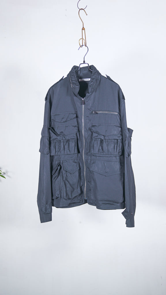 Seven By Seven Hunting Blouson _120 Thread Count Broad_ Black - OKURA