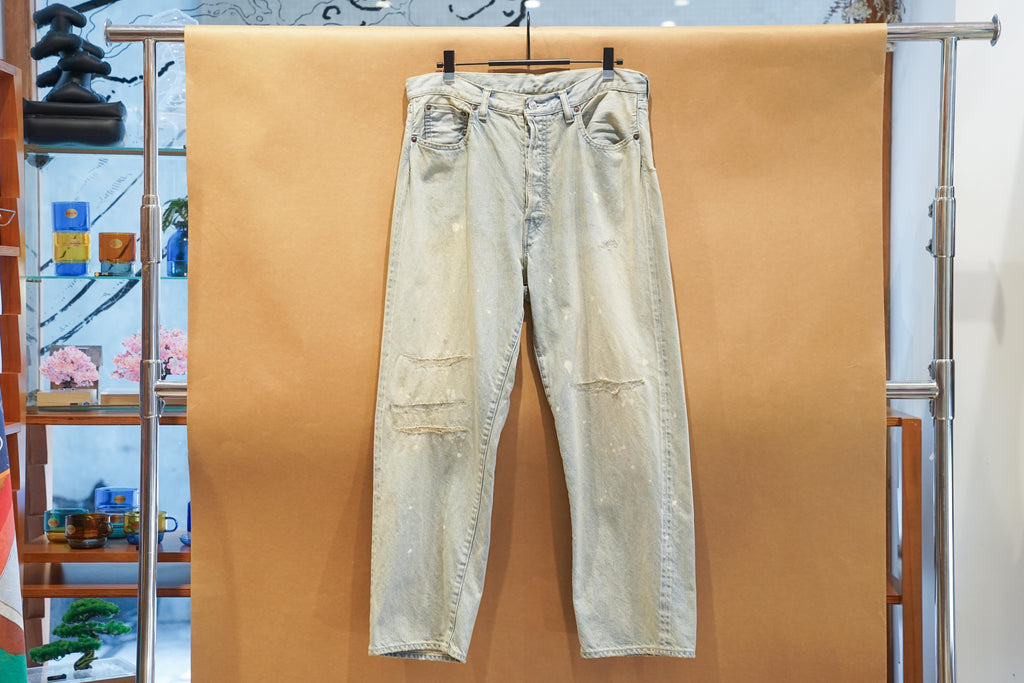 パンツ A.PRESSE Washed Denim Wide Pants BLEACH A.PRESSE - Washed Denim Wide Pants(24AAP-04-18H) BLEACH | mark