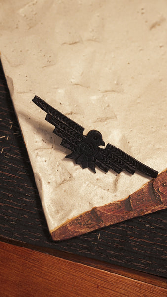 Seven By Seven Rooster King&Co.,Seven By Seven - Leather Carving Pins -Small Thunderbird- Black - OKURA