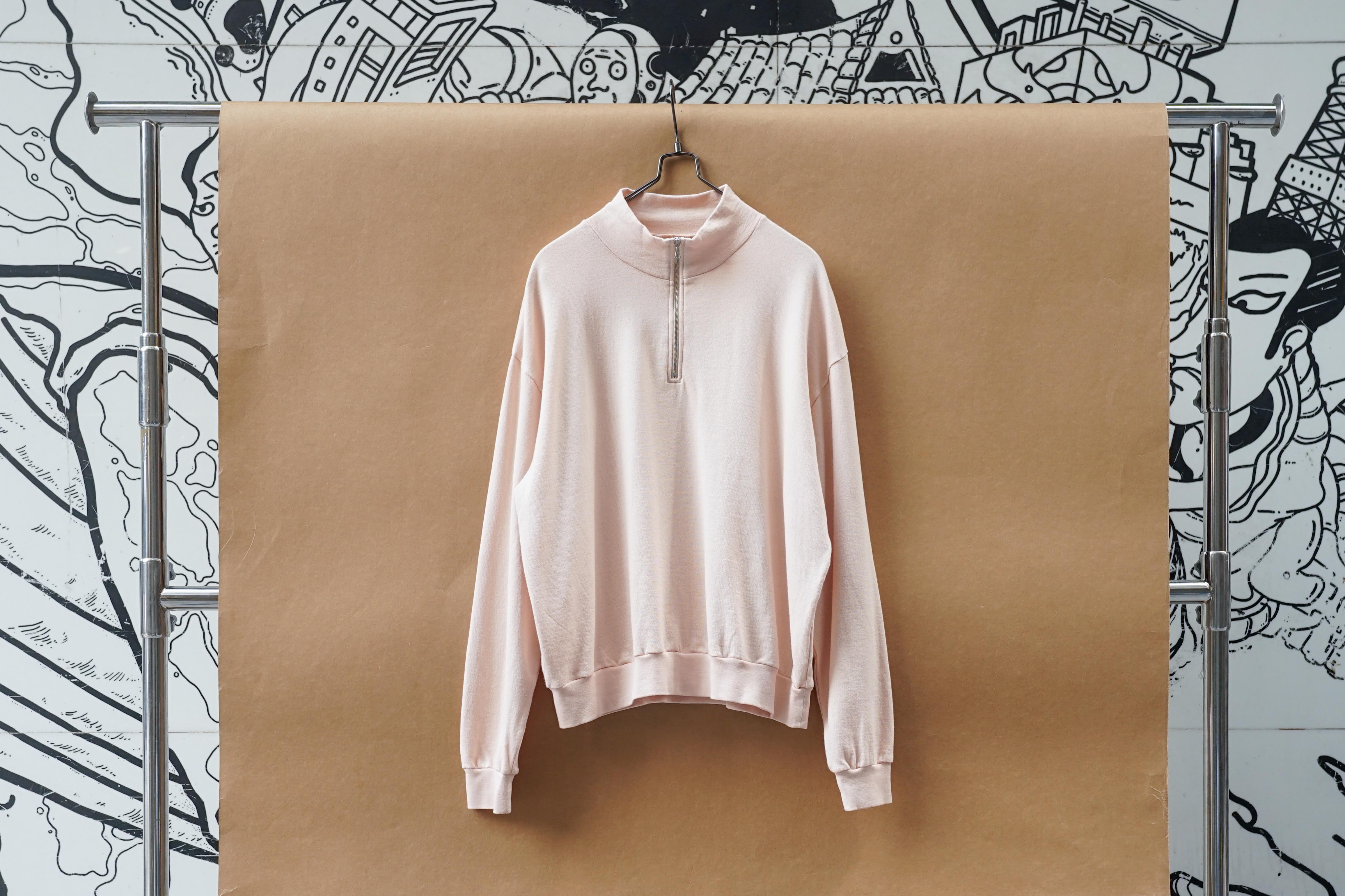 トップス AURALEE SUPER HIGH GAUGE SWEAT HALF ZIP Auralee Women's Super High Gauge Sweat Half Zip Jumper in