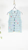 Yanyan Knits Dotty Rib Waistcoat Dusty Blue - OKURA