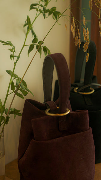 Marrow Velour Round Handle Ebicha - OKURA