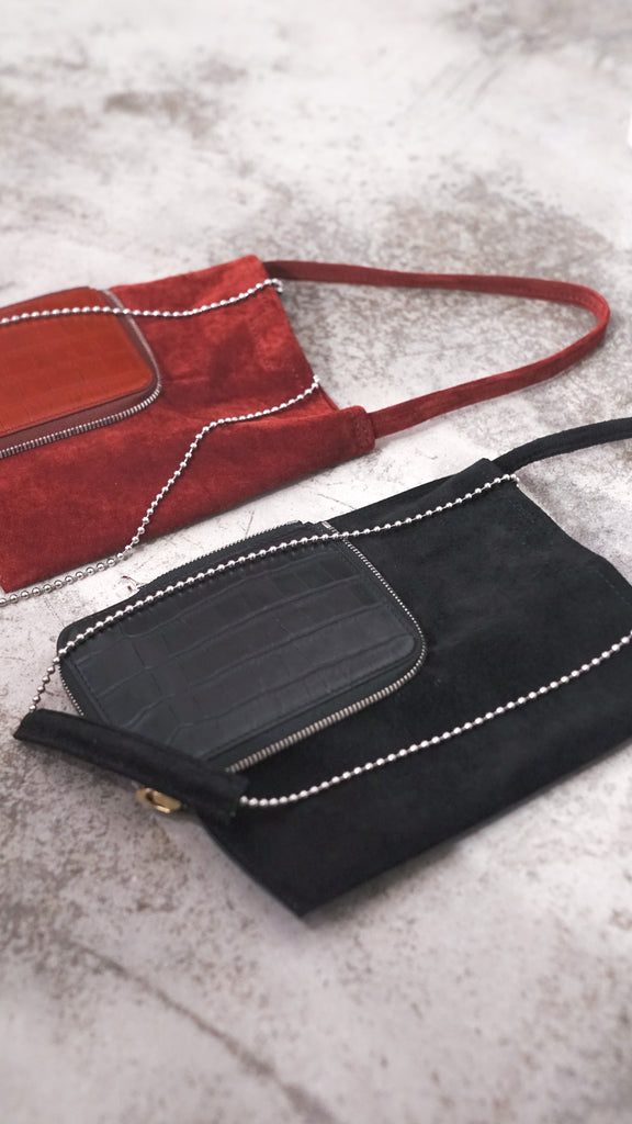 Ed Robert Judson Magic Purse Bag - S - Croco Grain Cognac - OKURA