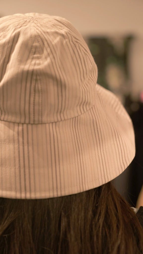 Ca4La Shimashima Hat Beige - OKURA