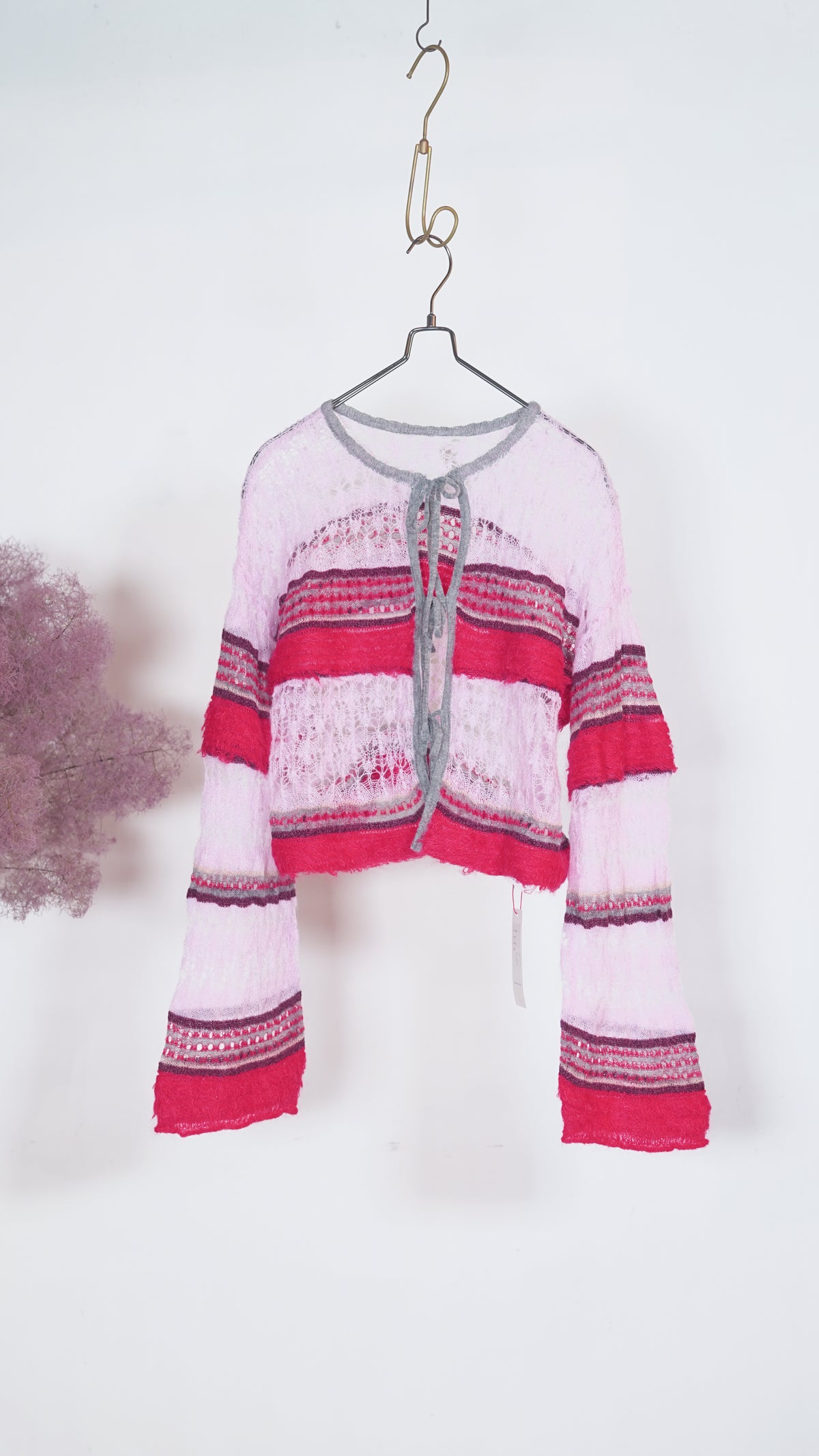 トップス MAISON SPECIAL 2way Ribbon Cardigan Maison Special 2Way Ribbon Cardigan Pnk – OKURA