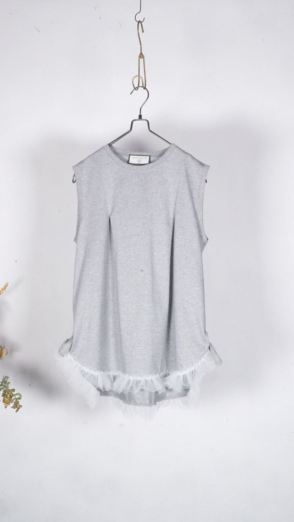 Leur Logette Cotton Sleeveless Top Gray - OKURA