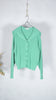 Shinzone Sailor Collar Knit Cardigan Turquoise - OKURA