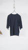 Shinzone Inlayed Half Sleeve Tee Navy - OKURA
