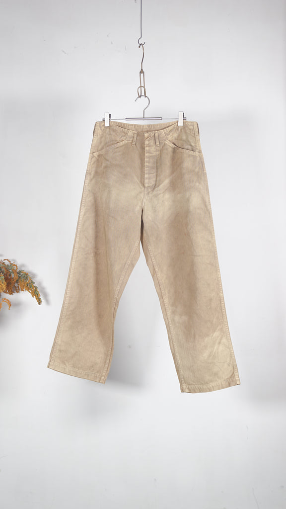 Bowwow Usmc P-41 Hbt Trousers Aged Olive Yellow - OKURA