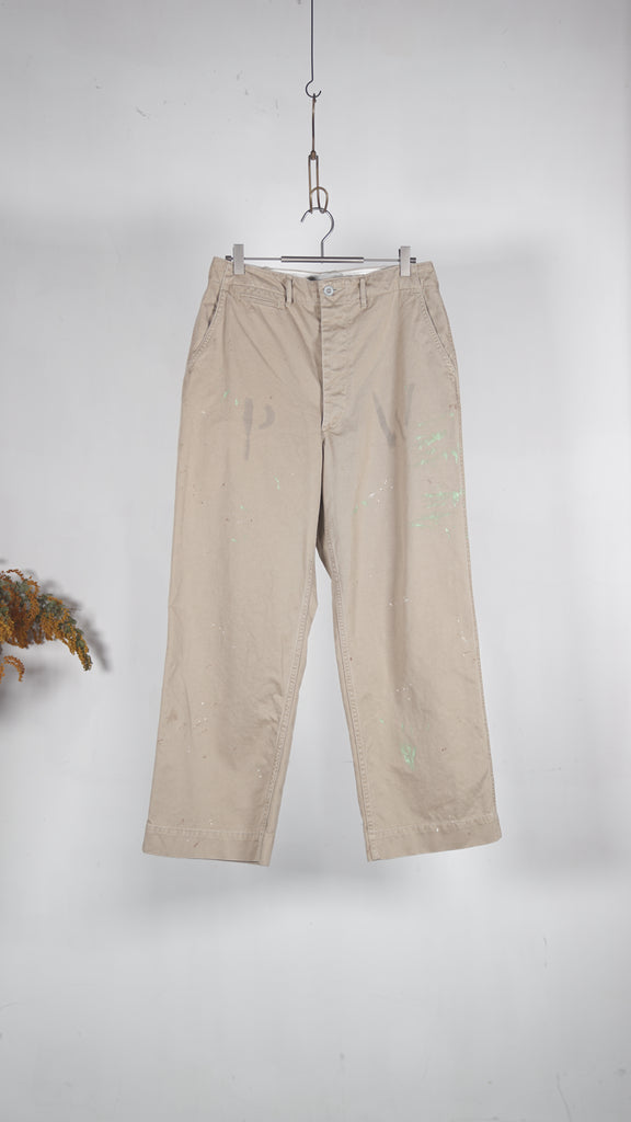 Bowwow Pw 41 Khaki Trousers Aged Khaki - OKURA