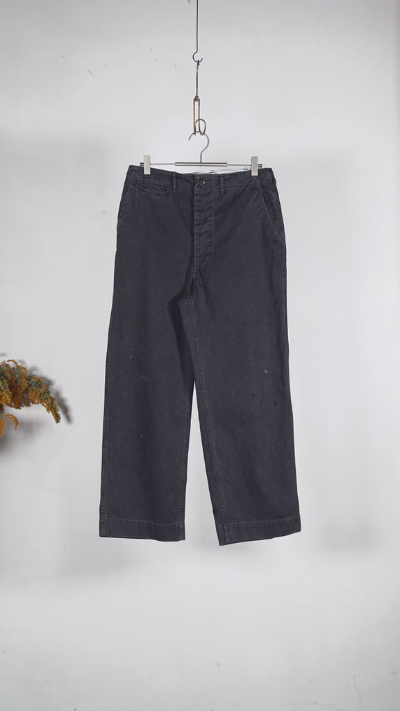 Bowwow Black Work Trousers Aged Black - OKURA