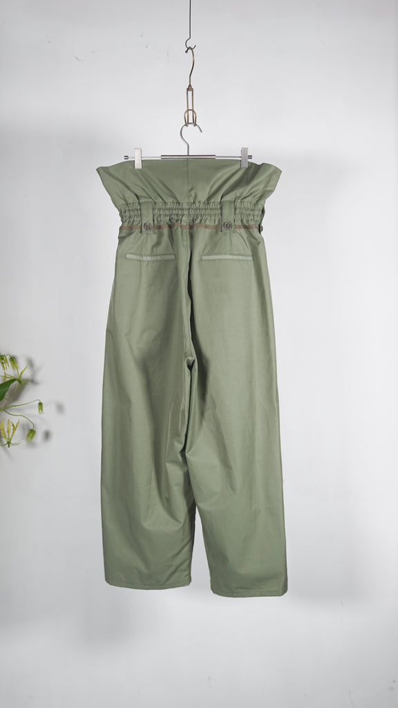 Kyou "Birdlace" Type Wfs Modified Front Zip Trousers Khaki - OKURA