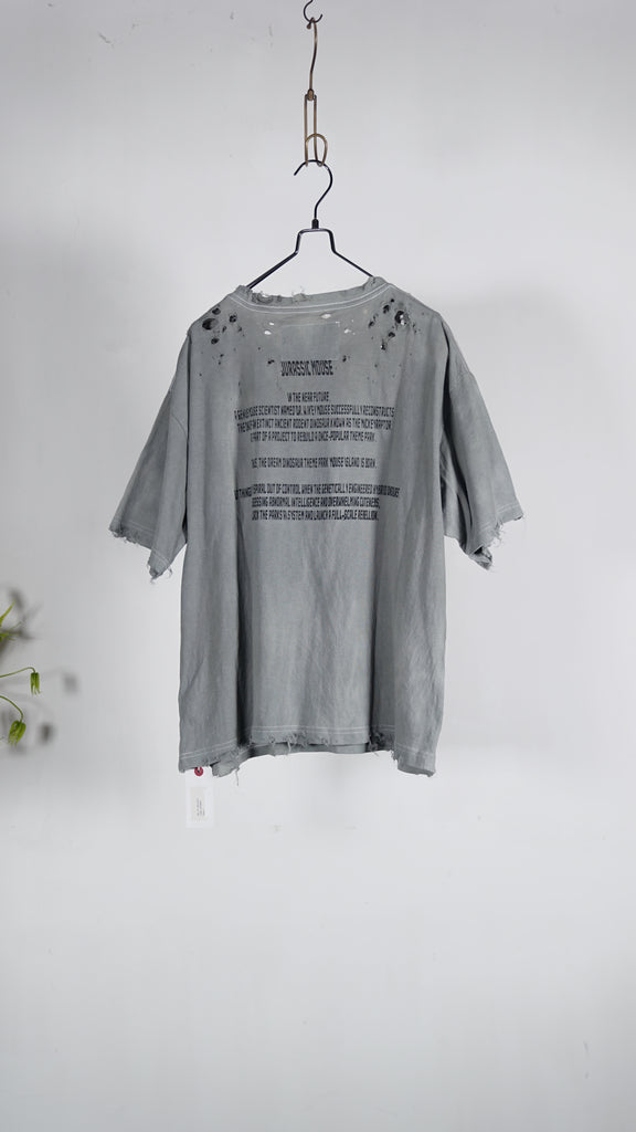 Teppei Furuyama Jurassic Mouse - Half Sleeve T-Shirt  Gray - OKURA