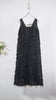 Leur Logette Sheer Fringe Dress Black - OKURA