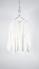 Bunon Flower Ribbon Blouse - Khadi Cotton Silk Flower Embroidery B.White - OKURA