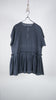 Bunon Layered Blouse - Khadi Silk Polka Dots Print Charcoal - OKURA