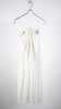 Bunon Flower Ribbon Skirt - Khadi Cotton Silk Flower Embroidery B.White - OKURA
