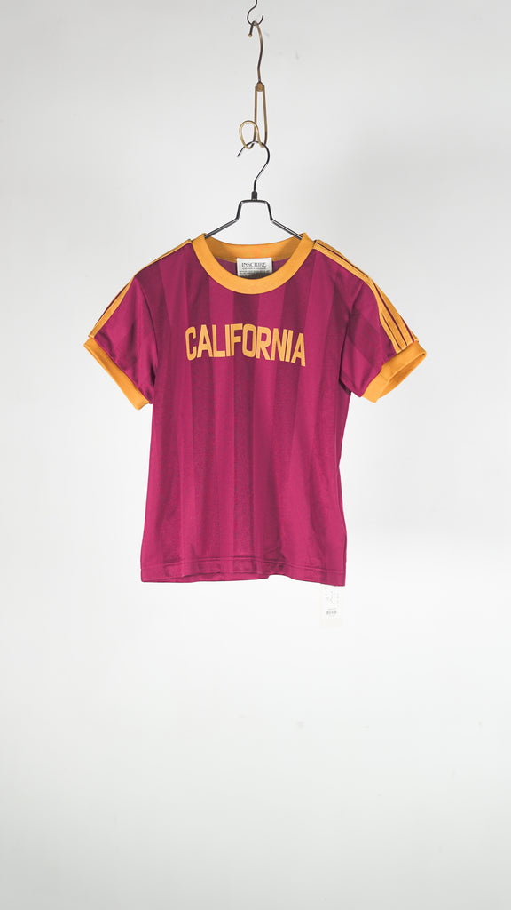 Inscrire Stripe Uniform T-Shirt Bordeaux - OKURA