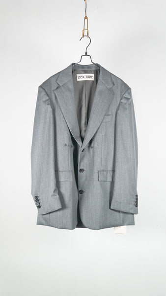 Inscrire Wool 2-Way Over Size Jacket Md.Grey - OKURA