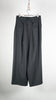 Inscrire Wool Over Size Pants Navy Stripe - OKURA
