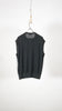 Inscrire Cotton 16G V Neck Vest Grey X Black - OKURA